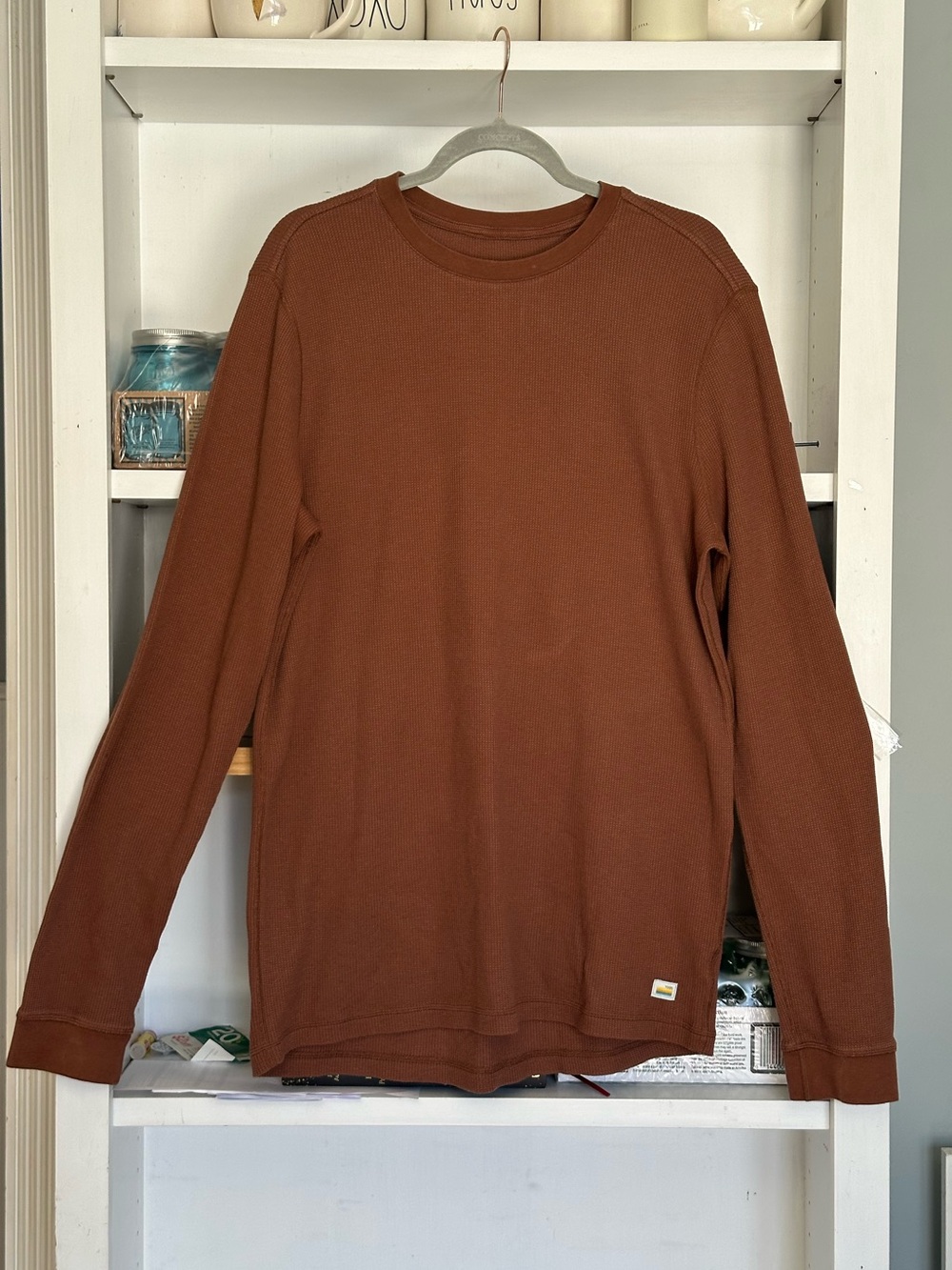 VUORI Waffle Crewneck long sleeve T-Shirt **